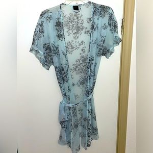 Apt. 9 Sheer Robe w/ Tie L
